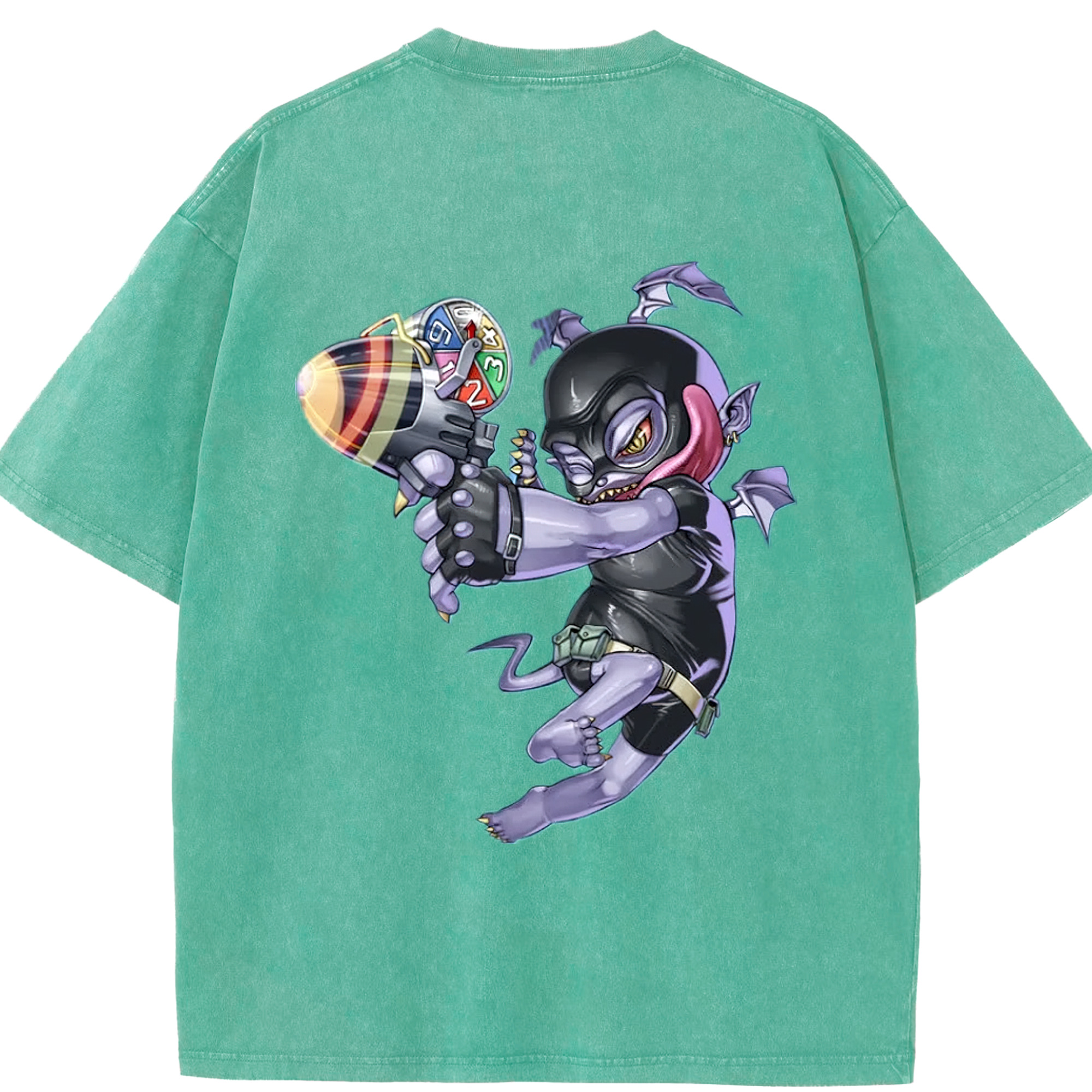 （画像用） 遊☆戯☆王 Yu-Gi-Oh! 綿100% ヴィンテージ風 半袖Tシャツ（背面プリント）